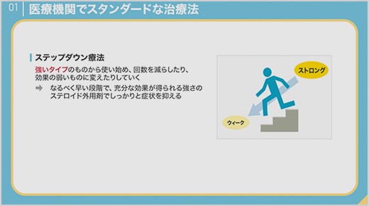 ステップダウン療法ってどんなもの？