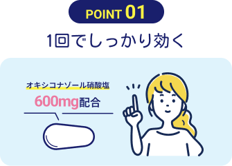 １回でしっかり効く