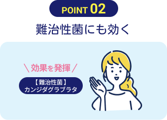 難治性菌にも効く