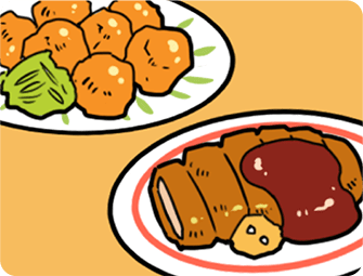 ワンパターンの偏った食事ばかり