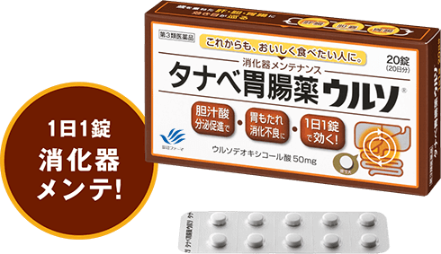 1日1錠消化器メンテ!